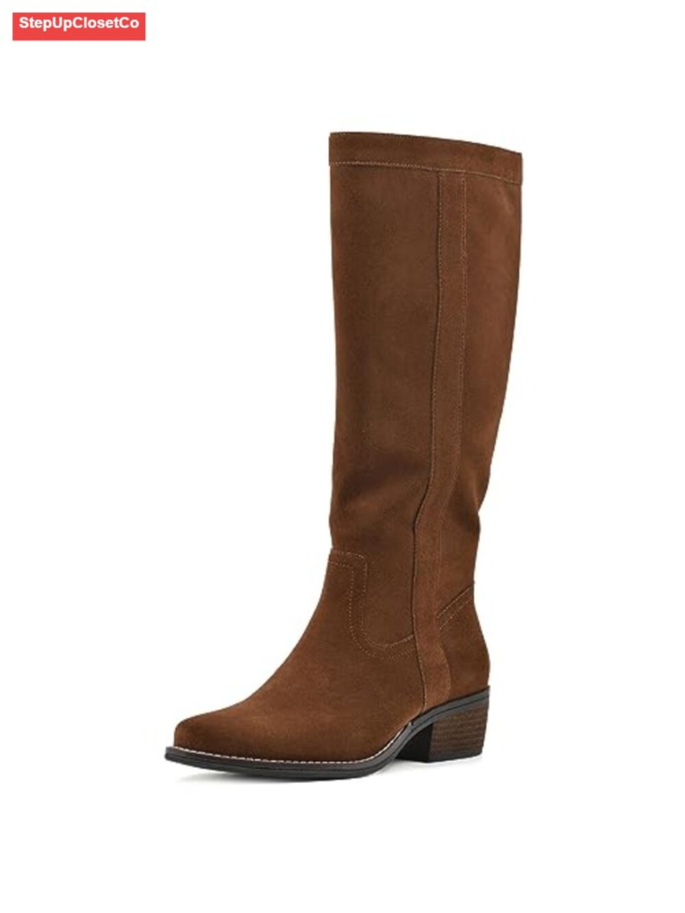 White Mountain Altitude Tall Shaft Western Boot Inside Zipper Tapered Toe